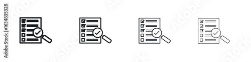 Document verification icon Eps10. icons graphic design