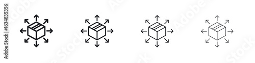 Distribution channel icon Eps10. icons graphic design