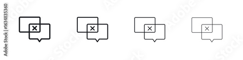 Disagreement icon Eps10. icons graphic design