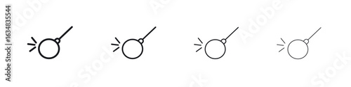 Demolition ball icon Eps10. icons graphic design