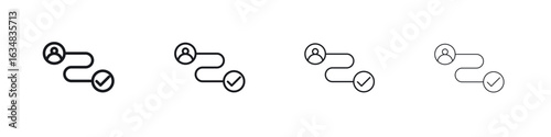 Customer journey icon Eps10. icons graphic design
