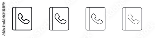 Contact book icon Eps10. icons graphic design