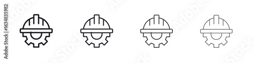 Construction worker icon Eps10. icons graphic design