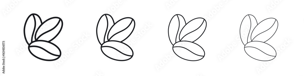 Obraz premium Coffee beans icon Eps10. icons graphic design
