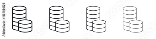 Coins stack icon Eps10. icons graphic design