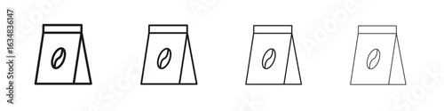 Coffee paper bag icon Eps10. icons graphic design