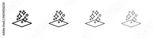 Clean floor surface icon Eps10. icons graphic design