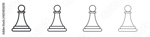 Chess pawn icon Eps10. icons graphic design