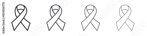 Cancer ribbon icon Eps10. icons graphic design