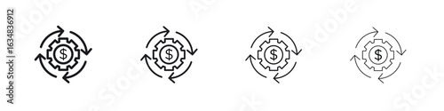 Business model icon Eps10. icons graphic design