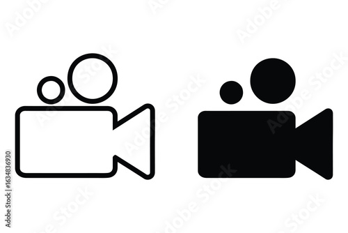 Video Camera Icon for Filmmaking and Recording