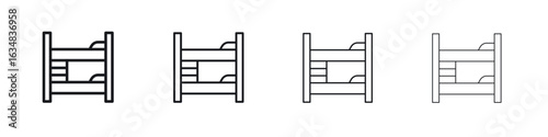 Bunk bed icon Eps10. icons graphic design