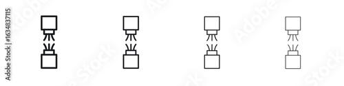 Broken Wire Icon icon Eps10. icons graphic design