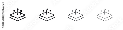 Breathable leather icon Eps10. icons graphic design