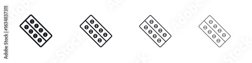 Blister drug pack icon Eps10. icons graphic design