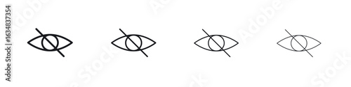 Blindness icon Eps10. icons graphic design