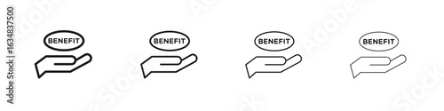 benefits icon Eps10. icons graphic design