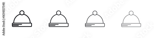 Beanie icon Eps10. icons graphic design