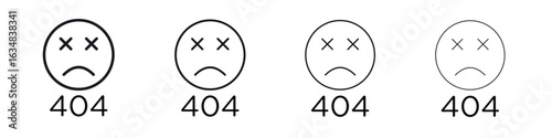 404 Error icon Eps10. icons graphic design