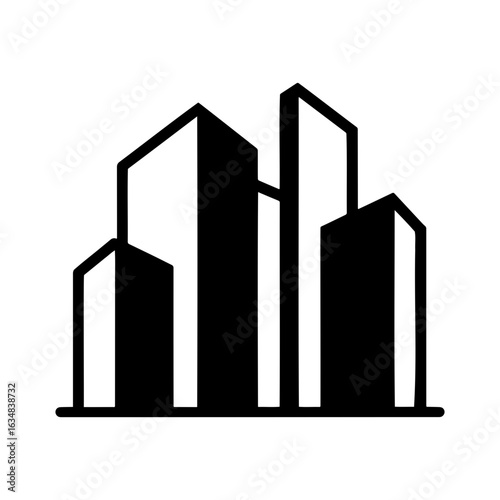 Tall Buildings Icon for Property, Realtor, and Realty Websites