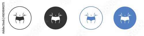Weight loss icon for web design. pixel perfect flat icons