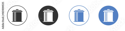 Water tank icon for web design. pixel perfect flat icons