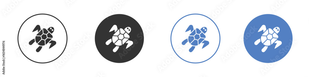 Obraz premium Turtle icon for web design. pixel perfect flat icons