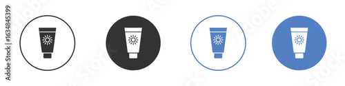 Sunscreen icon for web design. pixel perfect flat icons