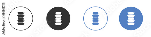 Spinal column icon for web design. pixel perfect flat icons