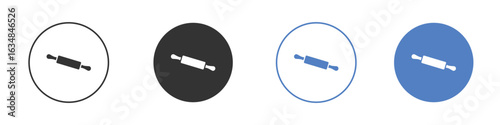 Rolling pin icon for web design. pixel perfect flat icons
