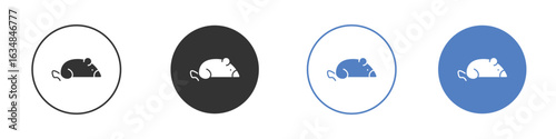 Rat icon for web design. pixel perfect flat icons