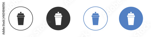 Protein shake icon for web design. pixel perfect flat icons