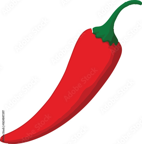 Red chili illustration.red Chili Pepper Vector.chili icon.