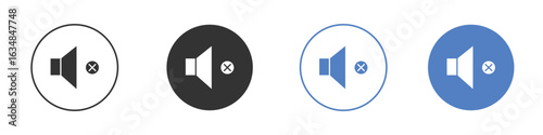 Mute sound icon for web design. pixel perfect flat icons