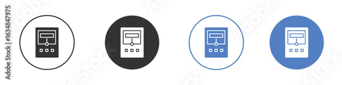 Meter icon for web design. pixel perfect flat icons