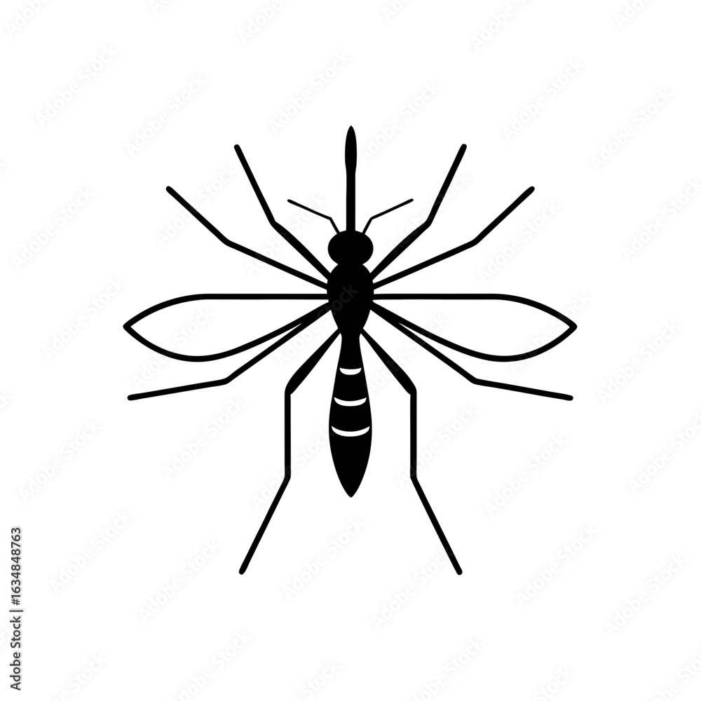 Fototapeta premium mosquito icon vector