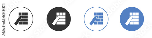 Jenga icon for web design. pixel perfect flat icons