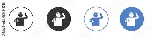 Injury icon for web design. pixel perfect flat icons