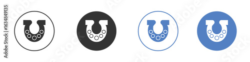 Horseshoe icon for web design. pixel perfect flat icons