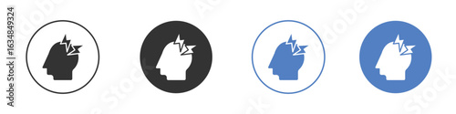 Headache icon icon for web design. pixel perfect flat icons