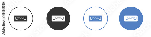 HDMI icon for web design. pixel perfect flat icons