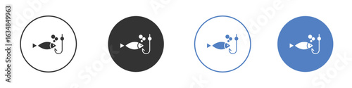 Fishing icon for web design. pixel perfect flat icons