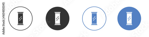 Energy bar icon for web design. pixel perfect flat icons