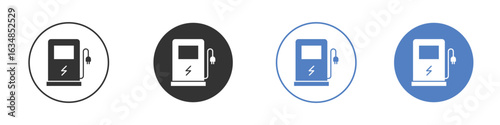 Charging station icon for web design. pixel perfect flat icons