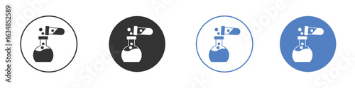 Chemical test icon for web design. pixel perfect flat icons