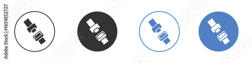 Car seat belt icon for web design. pixel perfect flat icons
