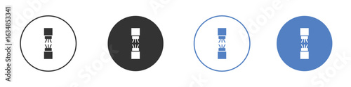 Broken Wire Icon icon for web design. pixel perfect flat icons