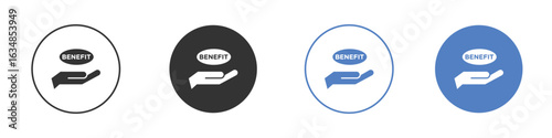 benefits icon for web design. pixel perfect flat icons