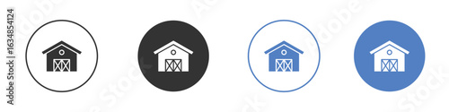 Barn icon for web design. pixel perfect flat icons