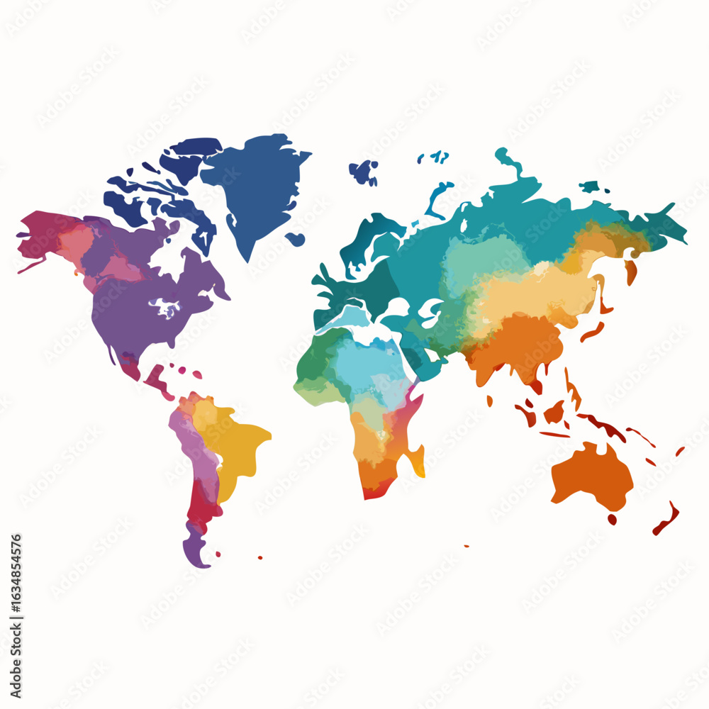 Obraz premium map of the world